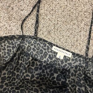 Mini leopard dress